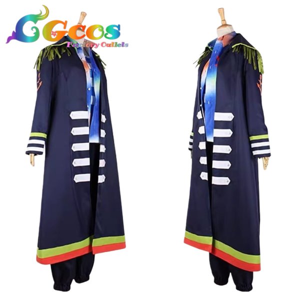 画像2: A3!(エースリー)　斑鳩三角　夏組第三回公演　抜錨！スカイ海賊団　コスプレ衣装 (2)