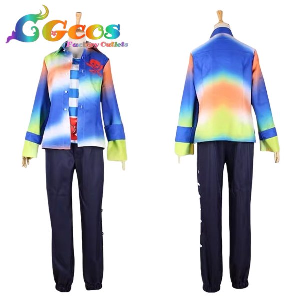 画像3: A3!(エースリー)　斑鳩三角　夏組第三回公演　抜錨！スカイ海賊団　コスプレ衣装 (3)