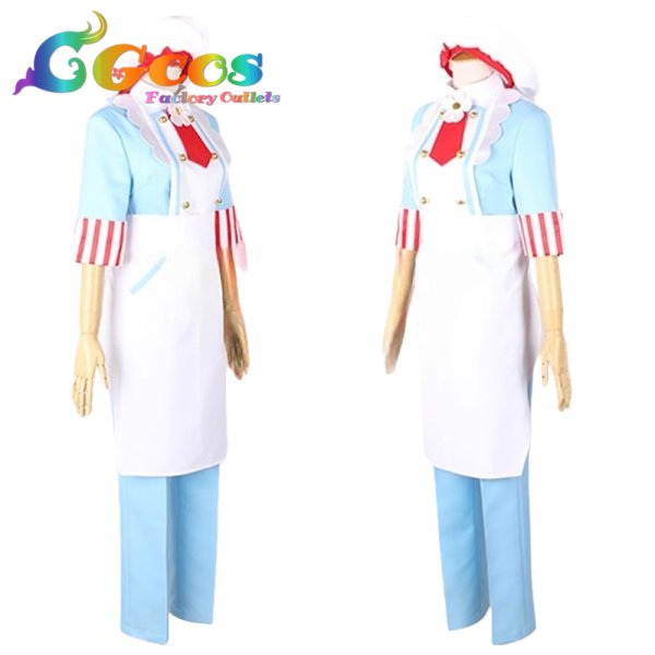 画像2: キラキラ☆プリキュアアラモード　剣城あきら(キュアショコラ)　パティシエ服　コスプレ衣装 (2)