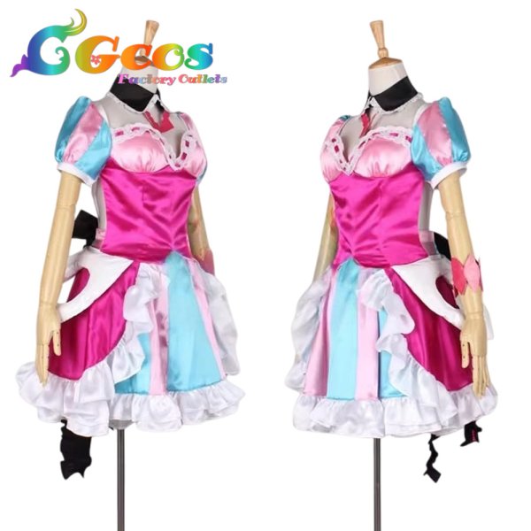 画像2: マクロスΔ　マキナ・中島　ステージ衣装「ブラウ・ブルーメ」　コスプレ衣装 (2)