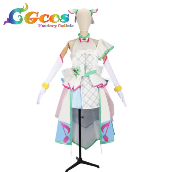 画像1: キミとアイドルプリキュア♪　キュアズキューン　プリルン　コスプレ衣装 (1)