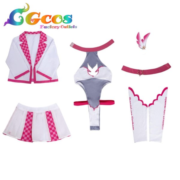 画像4: Fate/kaleid liner プリズマ☆イリヤ Licht 名前の無い少女　イリヤ　レースクイーン　コスプレ衣装 (4)