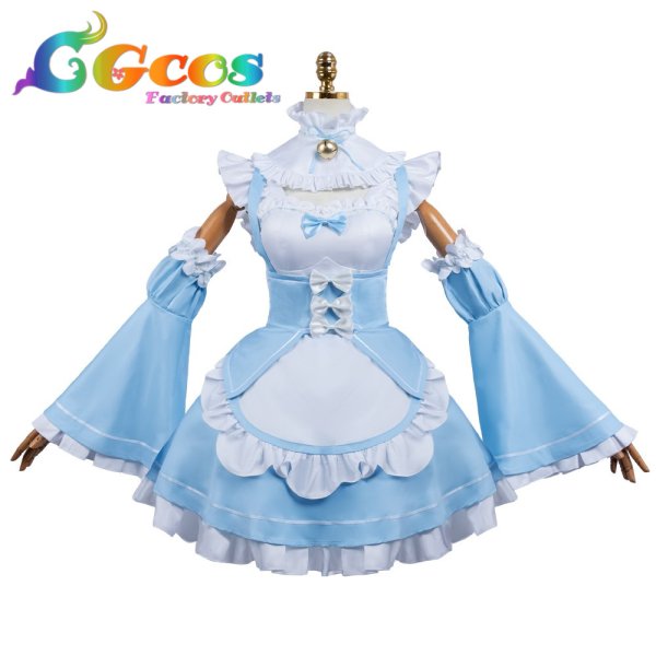 画像1: Re:ゼロから始める異世界生活　レム　猫耳メイド　コスプレ衣装 (1)