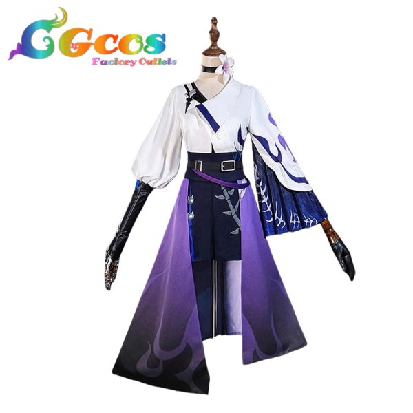 画像1: 崩壊：スターレイル　黄泉　ちびっこネコ　コスプレ衣装 (1)