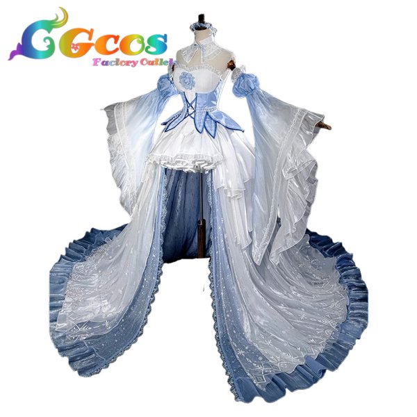 画像1: Re:ゼロから始める異世界生活　ラム　Crystal Dress Ver.　コスプレ衣装 (1)