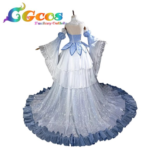 画像2: Re:ゼロから始める異世界生活　ラム　Crystal Dress Ver.　コスプレ衣装 (2)