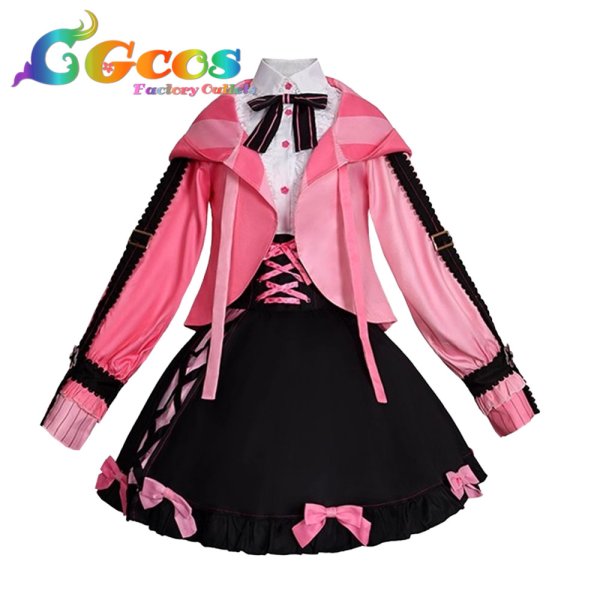 画像1: VOCALOID　桜ミク　SUBCULTUREコラボ　コスプレ衣装 (1)