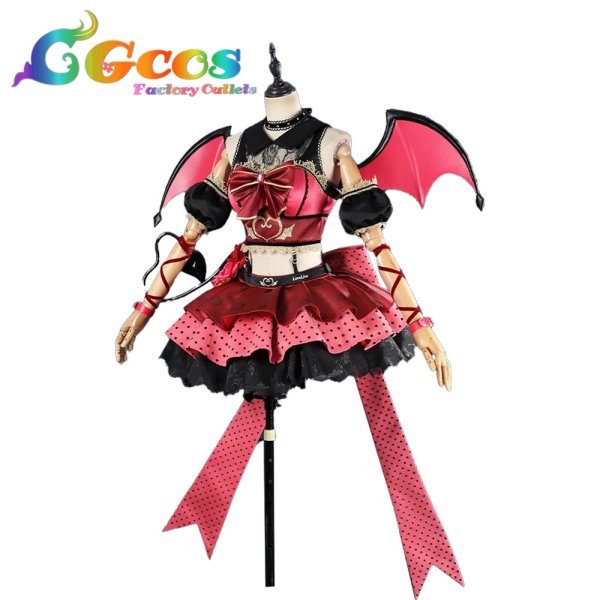 画像2: ラブライブ！サンシャイン!!　Aqours　こあくま?あいどるふぇあ in ゲーマーズ　渡辺曜　高海千歌　国木田花丸　黒澤ダイヤ　黒澤ルビィ　津島善子　松浦果南　小原鞠莉　桜内梨子　コスプレ衣装 (2)