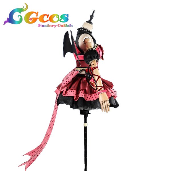 画像3: ラブライブ！サンシャイン!!　Aqours　こあくま?あいどるふぇあ in ゲーマーズ　渡辺曜　高海千歌　国木田花丸　黒澤ダイヤ　黒澤ルビィ　津島善子　松浦果南　小原鞠莉　桜内梨子　コスプレ衣装 (3)