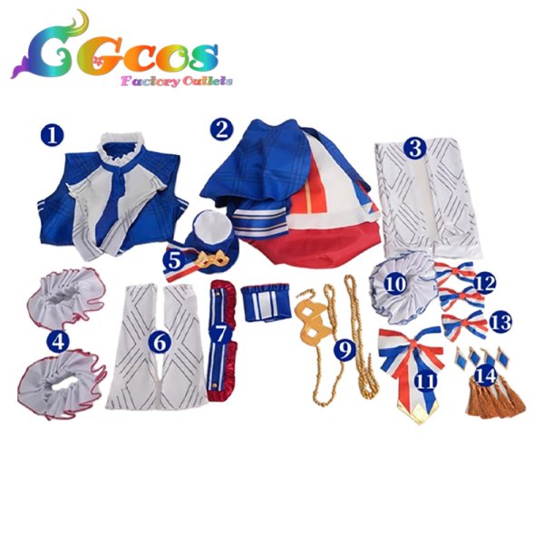 画像4: ぷよぷよ　ファルル　トリコロール　コスプレ衣装 (4)