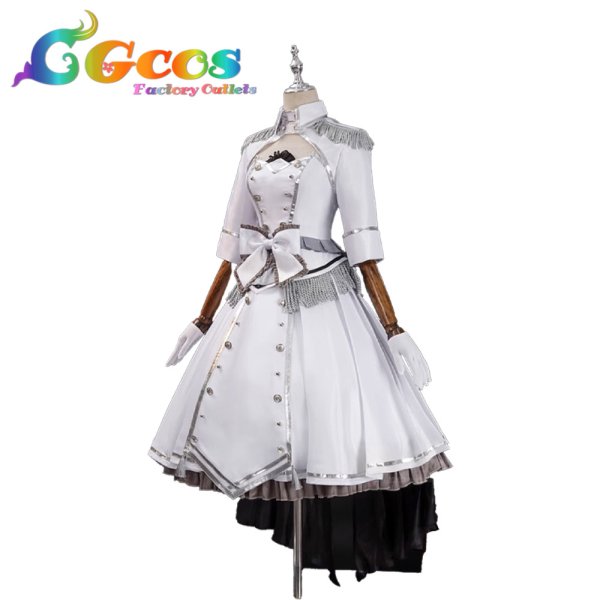 画像3: デート・ア・ライブ　時崎狂三　白の女王　コスプレ衣装 (3)