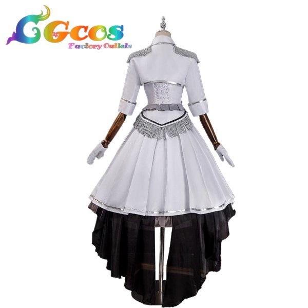 画像4: デート・ア・ライブ　時崎狂三　白の女王　コスプレ衣装 (4)