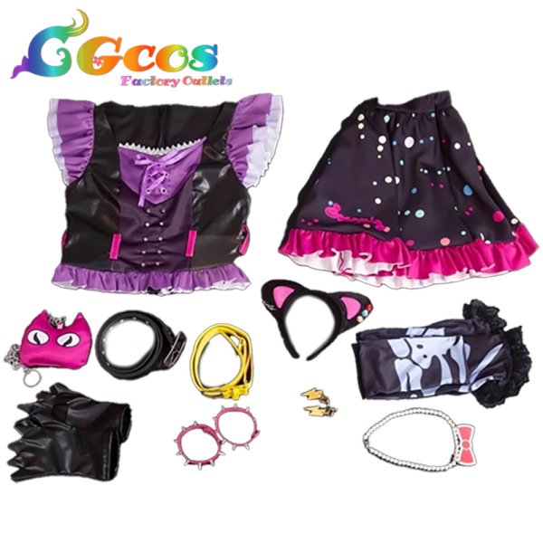 画像5: アイカツ!　星宮いちご　スイートデビルコーデ　コスプレ衣装 (5)