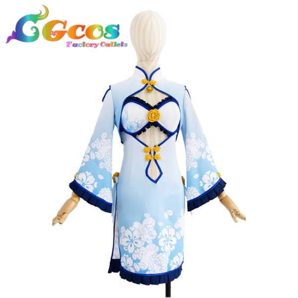 画像1: ネコぱら　バニラ　チャイナドレス　コスプレ衣装 (1)