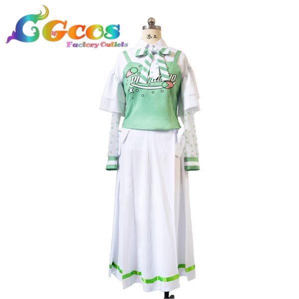 画像1: バーチャルYouTuber　VTuber　儒烏風亭らでん　ホロナツパラダイス　コスプレ衣装 (1)