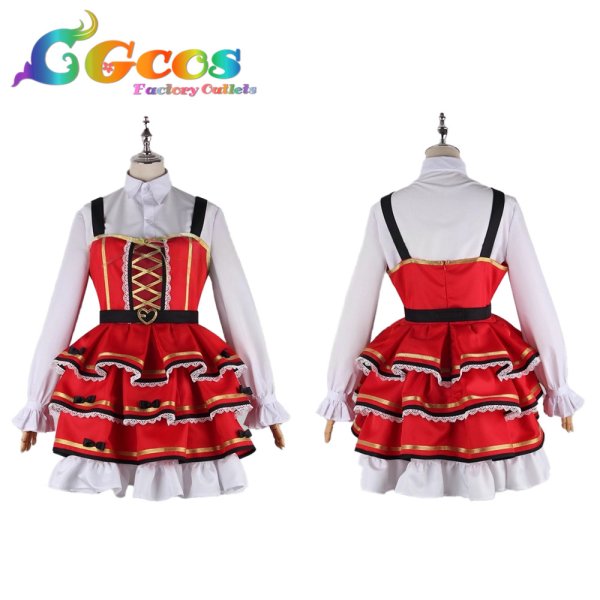 画像3: バーチャルYouTuber　VTuber　赤井はあと　ゴスロリ衣装　コスプレ衣装 (3)