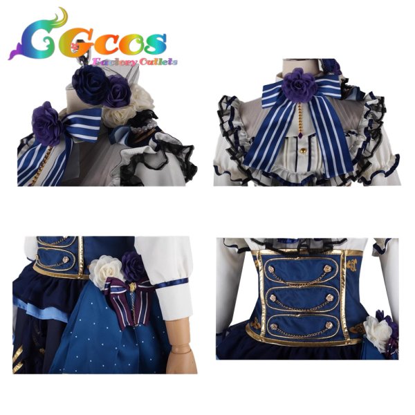 画像4: BanG Dream!（バンドリ！）　今井リサ　ノーブル・ローズ/2周年　コスプレ衣装 (4)