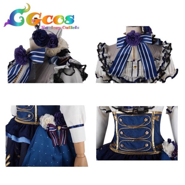 画像3: BanG Dream!（バンドリ！）　湊友希那　ノーブル・ローズ/2周年　コスプレ衣装 (3)