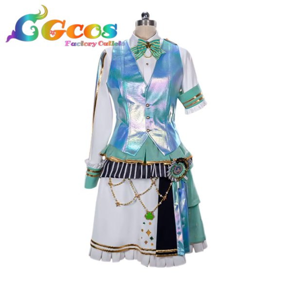 画像4: プロジェクトセカイ カラフルステージ！ feat. 初音ミク　日野森雫　5th Anniversary 感謝祭　コスプレ衣装 (4)