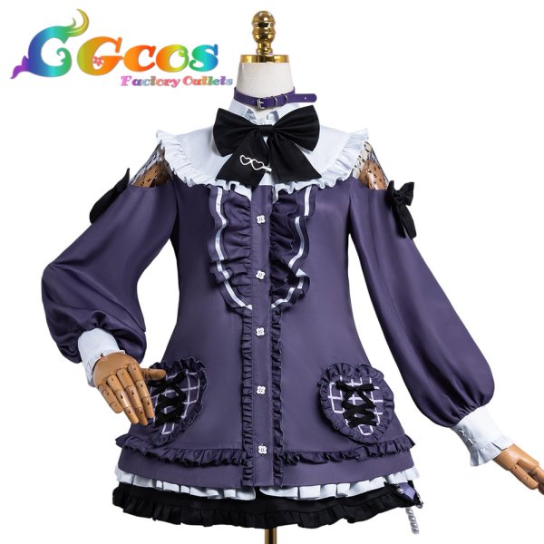 画像1: プロジェクトセカイ カラフルステージ！ feat. 初音ミク　東雲絵名　キャットラビング　コスプレ衣装 (1)