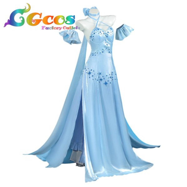 画像1: Re:ゼロから始める異世界生活　エミリア　Crystal Dress Ver　コスプレ衣装 (1)