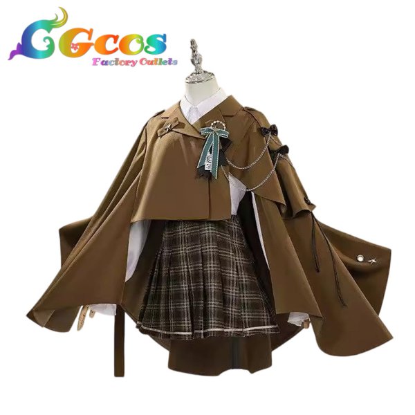 画像3: アークナイツ　イースチナ　探偵ver.　コスプレ衣装 (3)