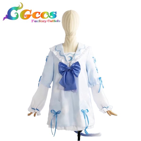 画像1: バーチャルYouTuber　VTuber　海月雲ろあ　初期2D　コスプレ衣装 (1)