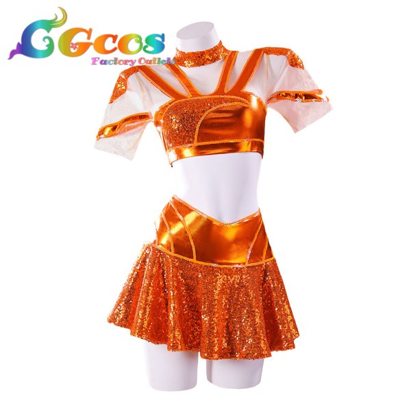 画像1: ウィンクス・クラブ（Winx Club）　ステラ　コスプレ衣装 (1)