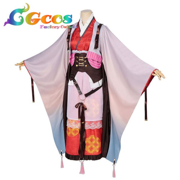 画像2: 鬼滅の刃　甘露寺蜜璃　お正月　コスプレ衣装 (2)