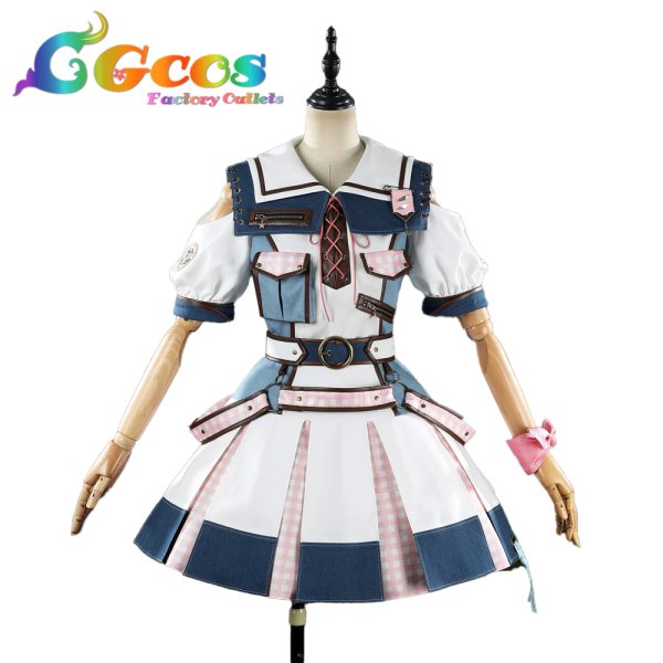 画像1: ラブライブ！スーパースター!!　Liella!　嵐千砂都　OPEN THE G☆TE!!!　7thライブテーマソング　コスプレ衣装 (1)