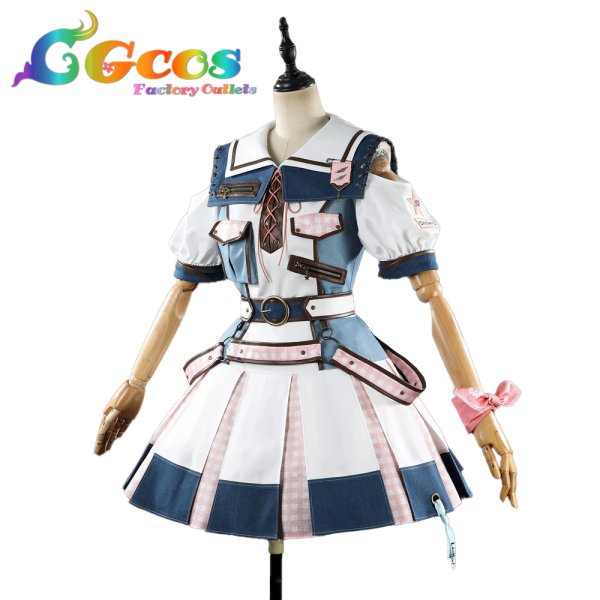 画像2: ラブライブ！スーパースター!!　Liella!　嵐千砂都　OPEN THE G☆TE!!!　7thライブテーマソング　コスプレ衣装 (2)