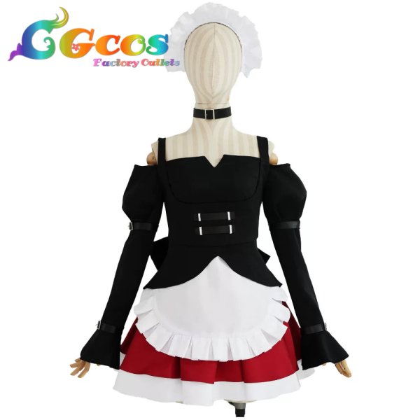 画像1: この素晴らしい世界に爆焔を!　めぐみん　バイト服　コスプレ衣装 (1)