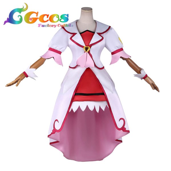 画像1: ドキドキ!プリキュア　円亜久里(キュアエース)　コスプレ衣装 (1)
