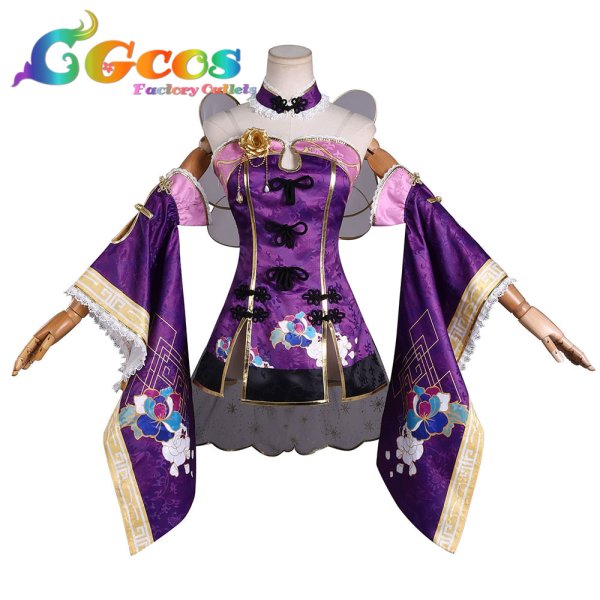 画像1: ラブライブ！サンシャイン!!　Aqours　小原鞠莉　チャイナドレス編　覚醒後　コスプレ衣装 (1)