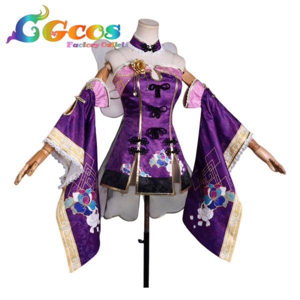 画像2: ラブライブ！サンシャイン!!　Aqours　小原鞠莉　チャイナドレス編　覚醒後　コスプレ衣装 (2)