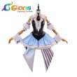画像1: バーチャルYouTuber　VTuber　兎田ぺこら　フリフリバニードレス　コスプレ衣装 (1)