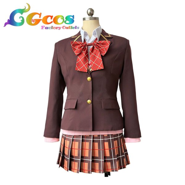 画像1: バーチャルYouTuber　Vtuber　家長むぎ　高校制服　コスプレ衣装 (1)