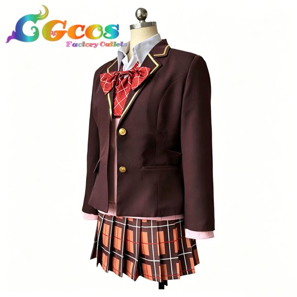画像2: バーチャルYouTuber　Vtuber　家長むぎ　高校制服　コスプレ衣装 (2)