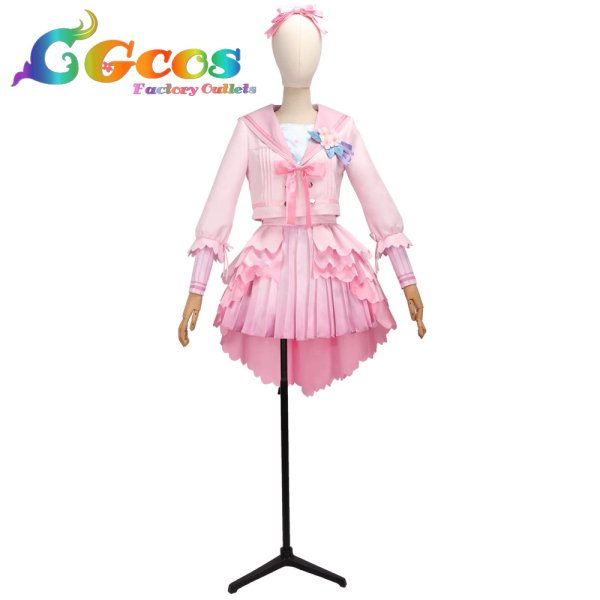 画像1: 学園アイドルマスター　花海咲季　桜フォトグラフ　コスプレ衣装 (1)