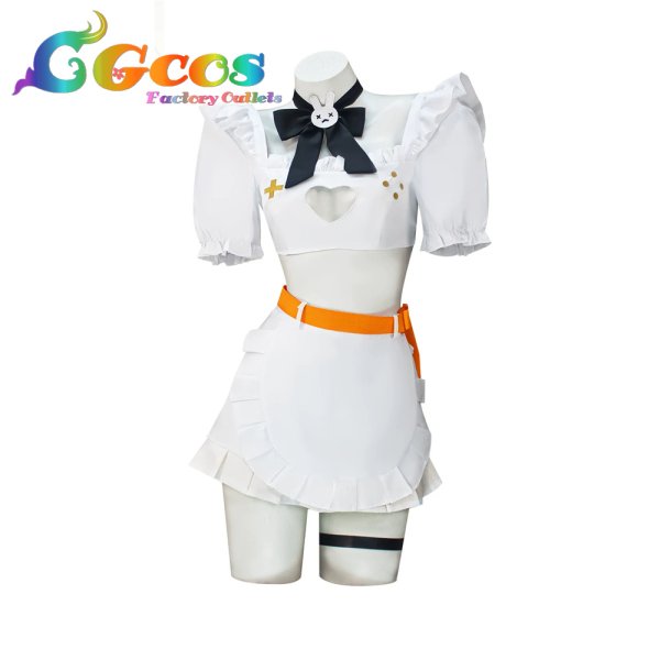 画像1: 勝利の女神：NIKKE　エレグ　メイド服　コスプレ衣装 (1)
