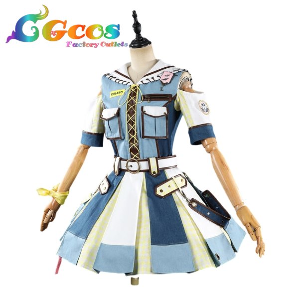 画像2: ラブライブ！スーパースター!!　Liella!　桜小路きな子　OPEN THE G☆TE!!!　7thライブテーマソング　コスプレ衣装 (2)