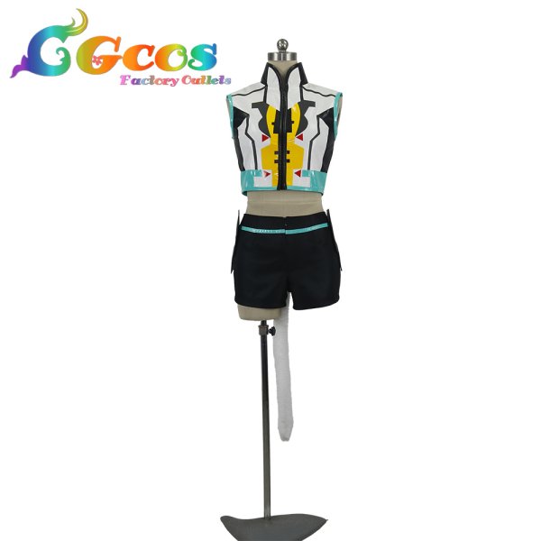 画像1: VOCALOID　鏡音リン　ネコサイバー　コスプレ衣装 (1)