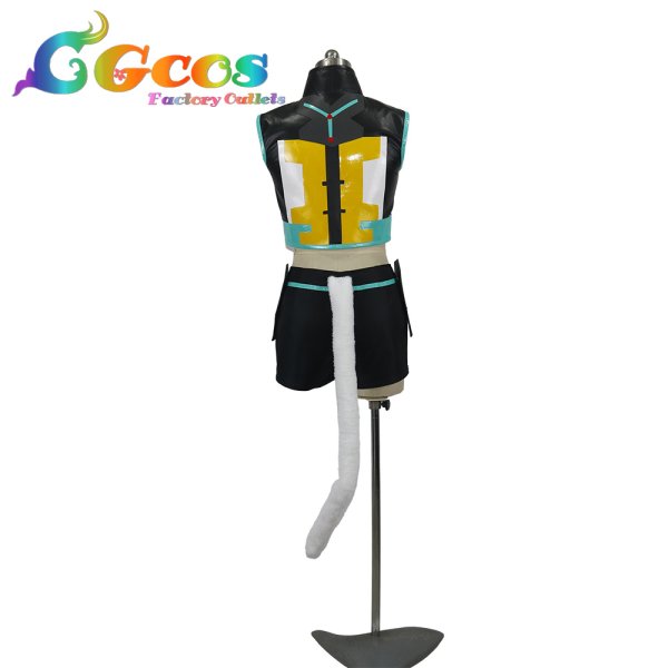 画像4: VOCALOID　鏡音リン　ネコサイバー　コスプレ衣装 (4)