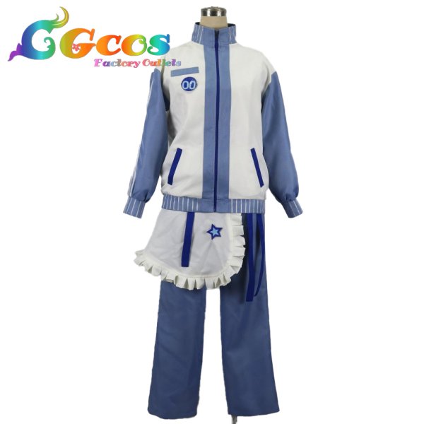 画像1: VOCALOID　KAITO　ジャージメイド　コスプレ衣装 (1)