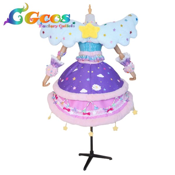 画像2: アイカツスターズ!　花園きらら　スイートドリームスコーデ　コスプレ衣装 (2)