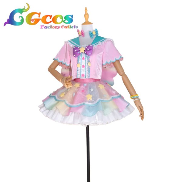 画像2: アイドルタイムプリパラ　夢川ゆい　ファンタジータイムサイリウムコーデ　コスプレ衣装 (2)