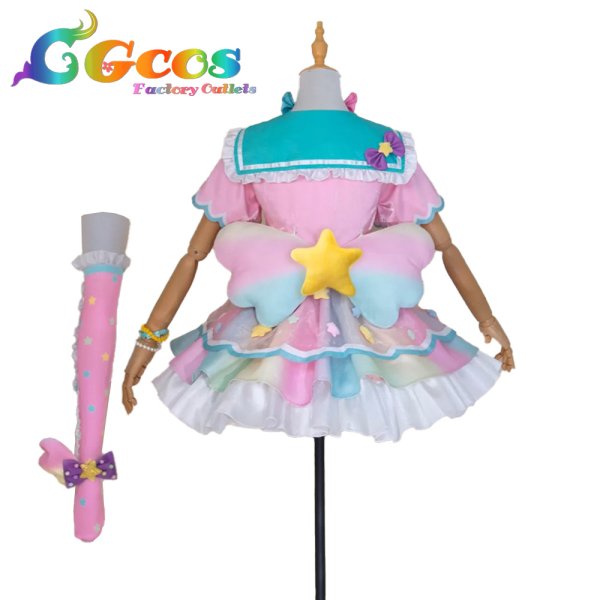 画像3: アイドルタイムプリパラ　夢川ゆい　ファンタジータイムサイリウムコーデ　コスプレ衣装 (3)