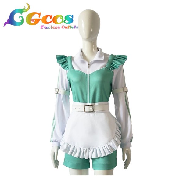 画像1: ウマ娘プリティーダービー　シンボリルドルフ　ジャージメイド服　Cute Jersey Collection　コスプレ衣装 (1)