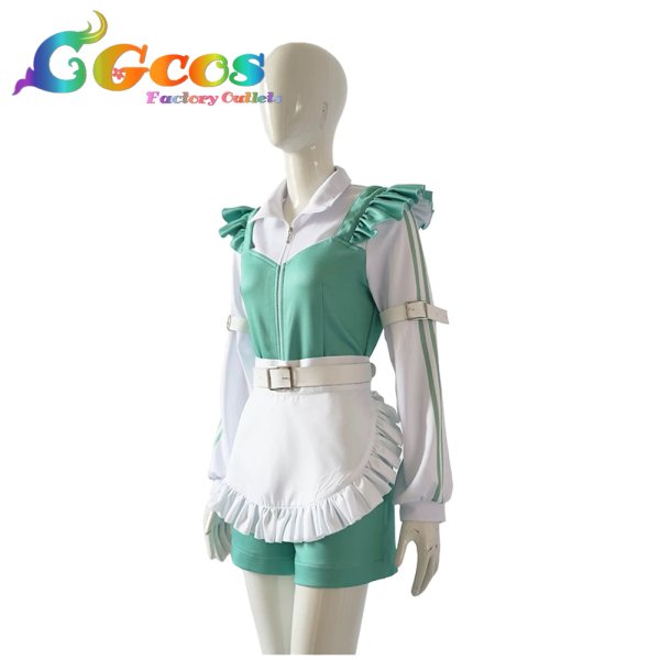 画像2: ウマ娘プリティーダービー　シンボリルドルフ　ジャージメイド服　Cute Jersey Collection　コスプレ衣装 (2)