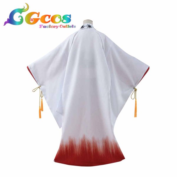 画像2: 文豪ストレイドッグス 泉鏡花 夜叉白雪 着物 コスプレ衣装 (2)